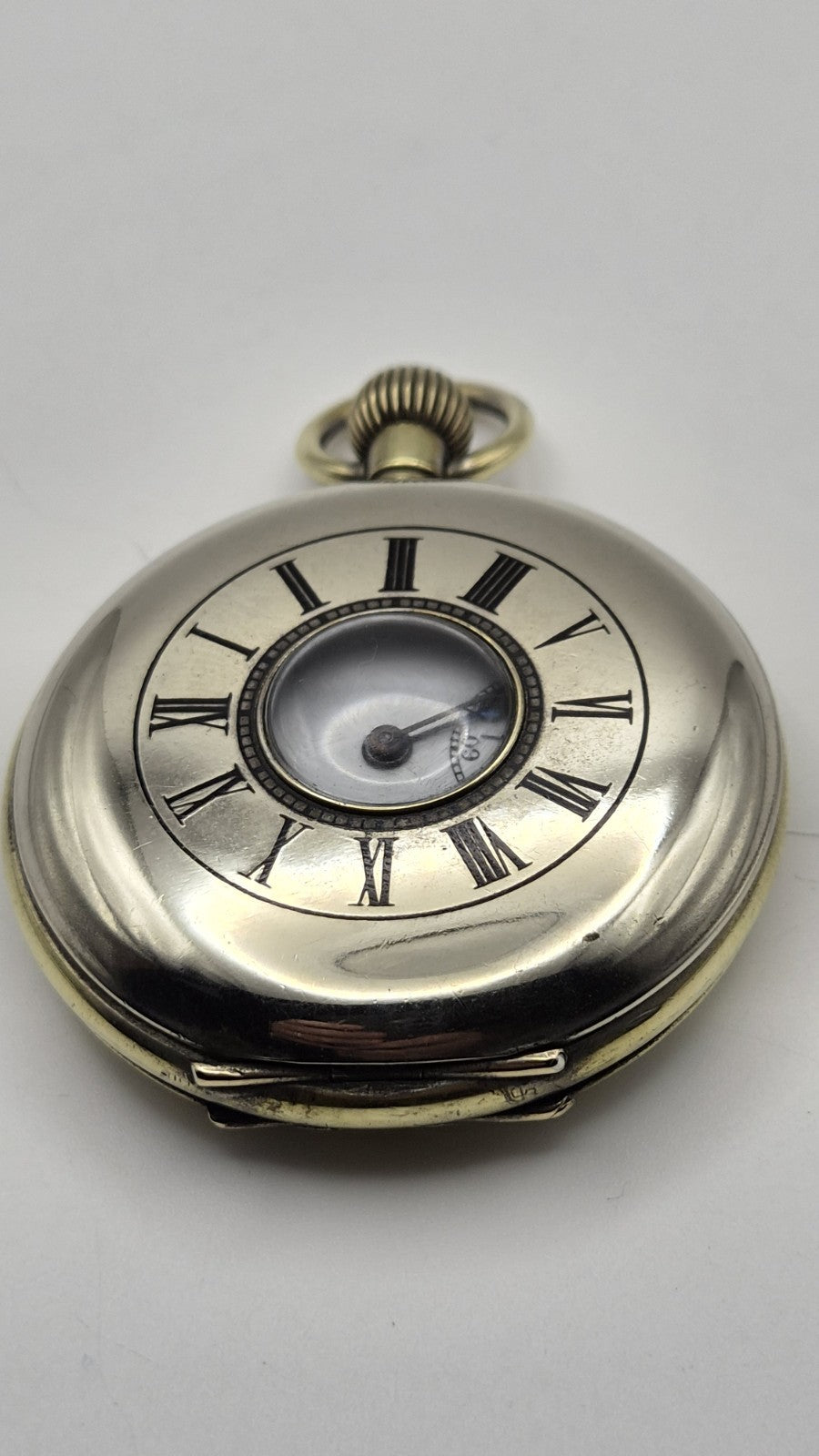 vintage Medana half-hunter pocket watch Working1