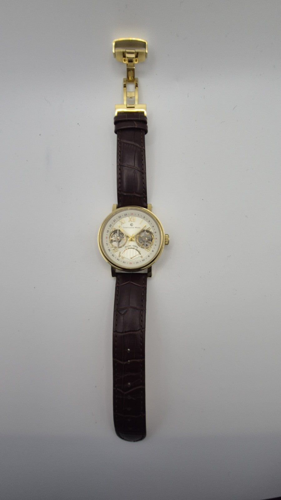 CONSTANTIN WEISZ LIMITED EDITION WRIST WATCH FEATURING A A GOLD PLATED CASE WITH20