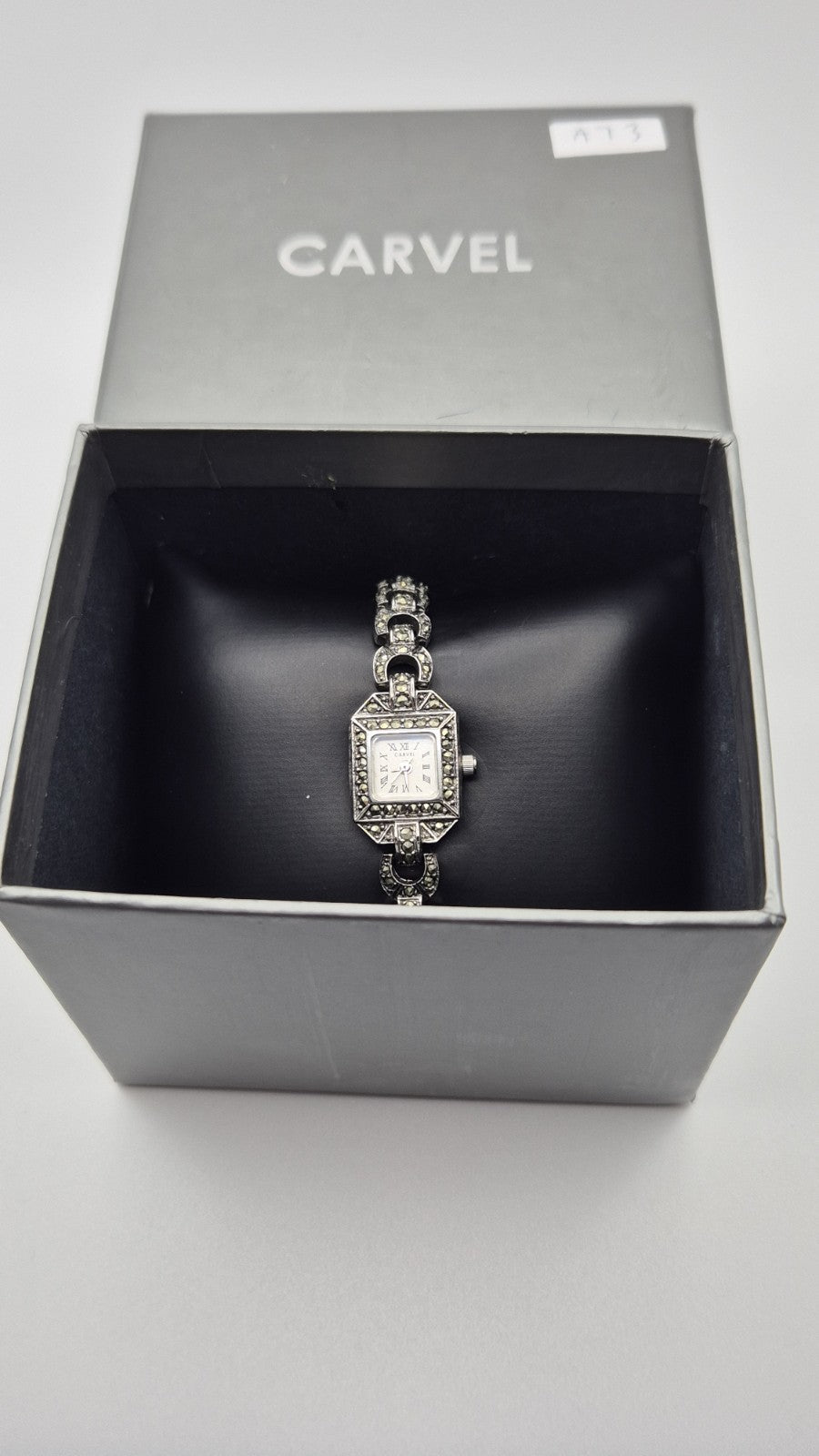 Carvel stainless steel ladies' watch with model number 9706416
