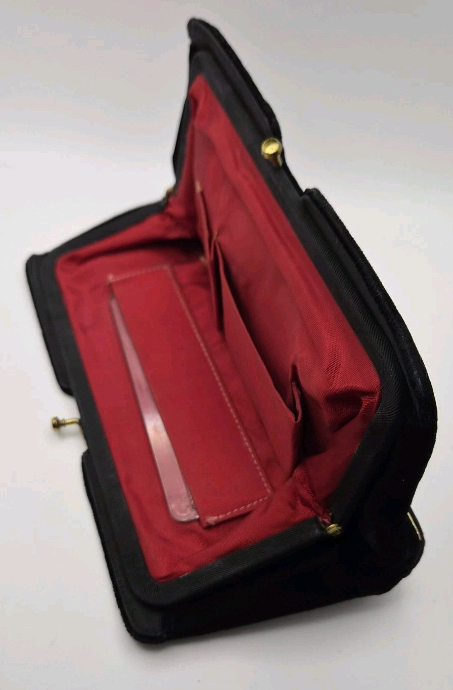 Vintage velvet kiss-lock clutch purse7