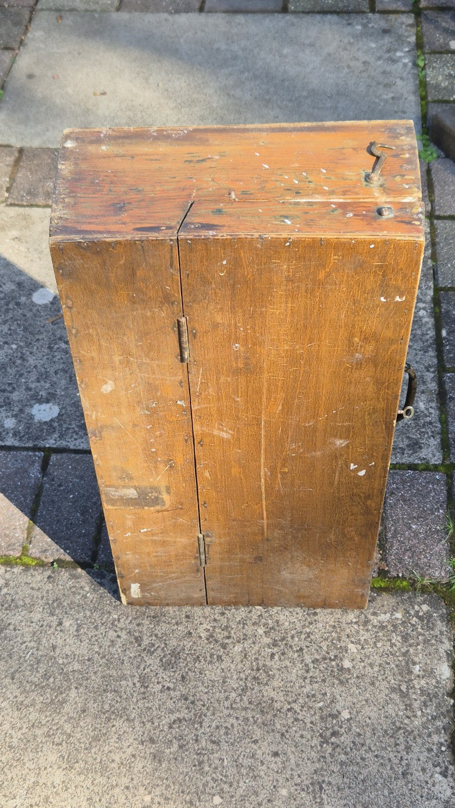 Vintage Carpenters Wooden Box And wooden plane8
