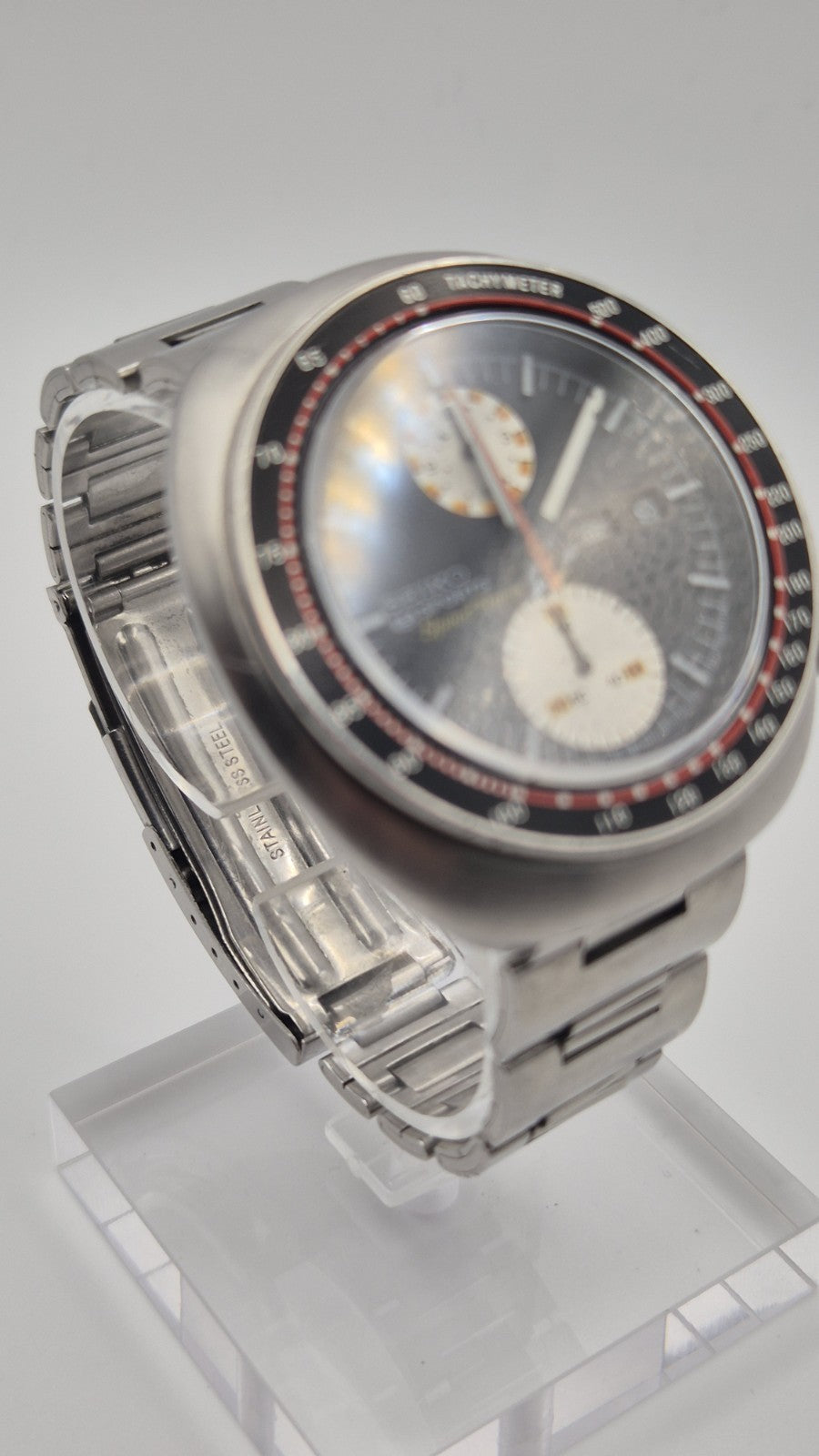 SEIKO 6138-0011 UFO Automatic Chronograph Watch Vintage Men's Black Dial 2