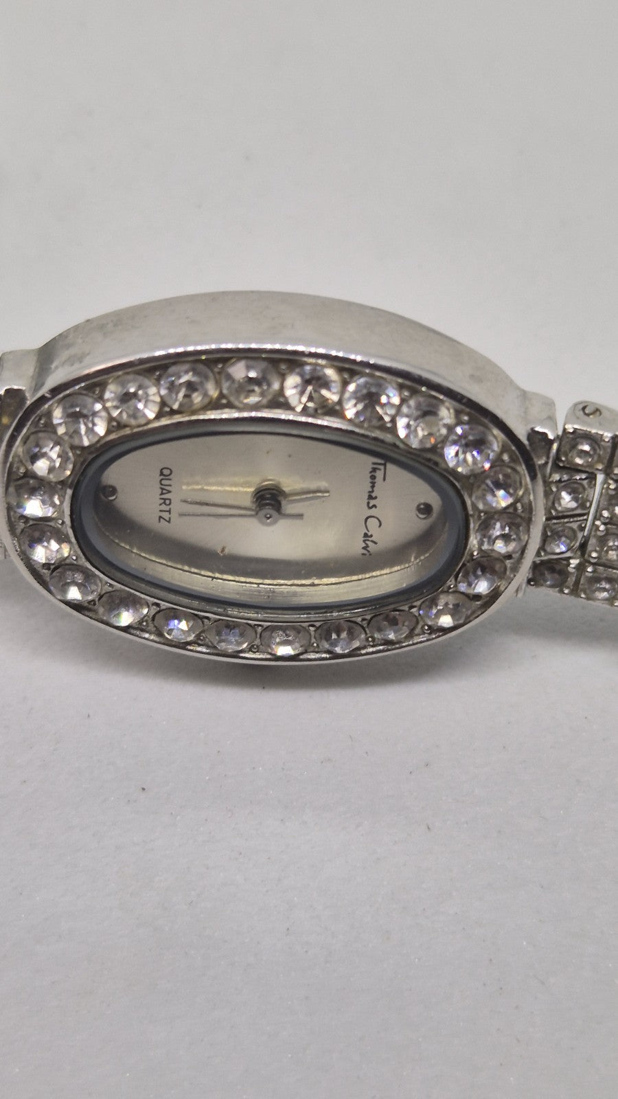 Vintage Thomas Calvi Quartz Ladies Rhinestone Watch12