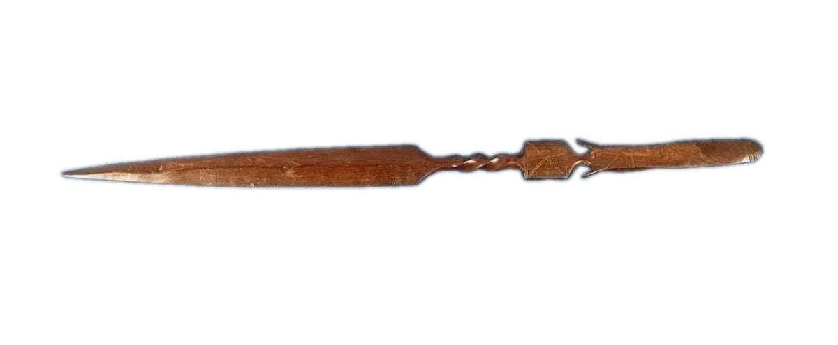 DECORATIVE AFRICAN TRIBAL SPEAR 85cm2