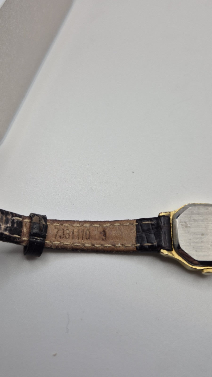 Ladies Lorus Octagonal Watch With Dark Brown Strap12