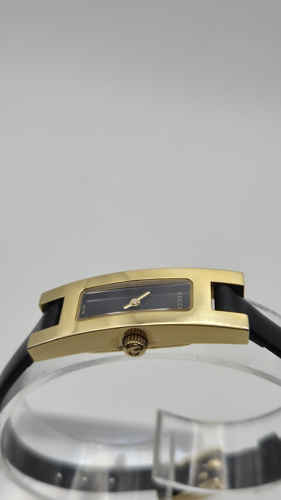 Gucci 3900L Gold Black Qz Women's Watch Vintage Used Working10