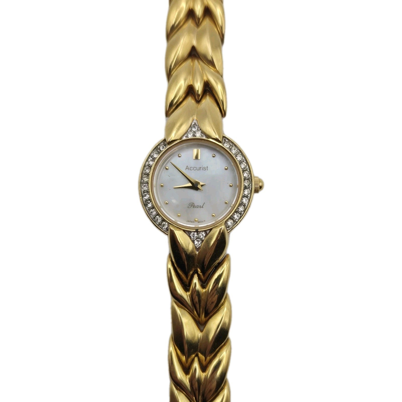 Ladies Accurist LB630P Pearl Quartz Watch 0