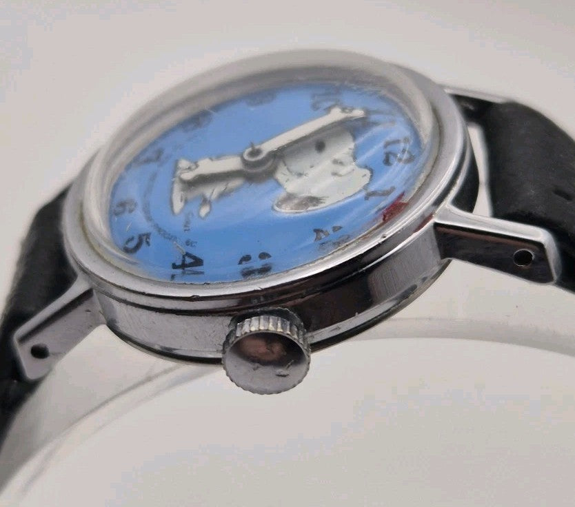 Timex 1958 Snoopy Hand Wind Watch Working1