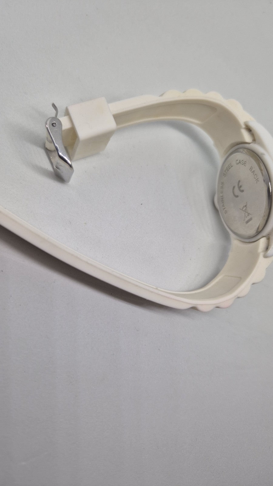 White and rose gold tone, plastic, quartz wrist watch7