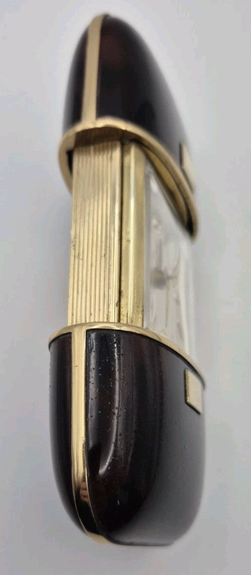 vintage Europa Uhren 7 Jewels mechanical travel alarm clock with a sliding case5