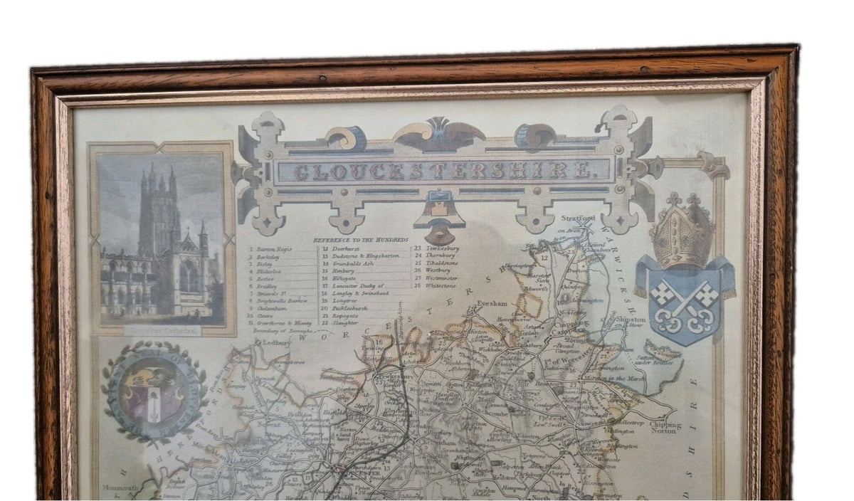 Framed Map Of Gloucester11