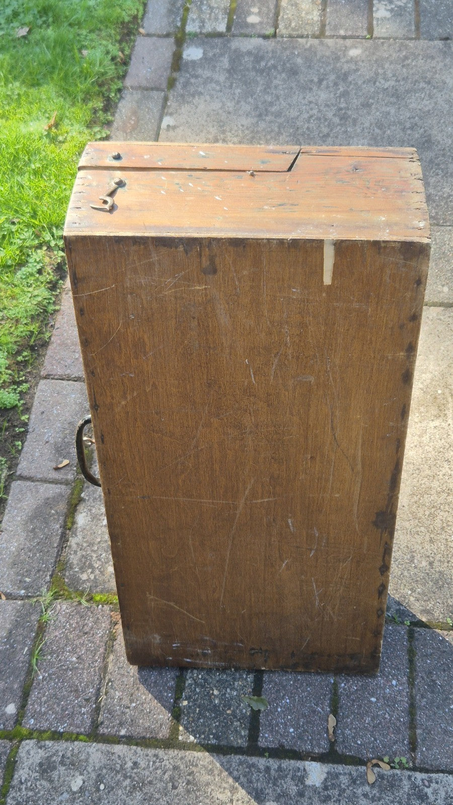 Vintage Carpenters Wooden Box And wooden plane7