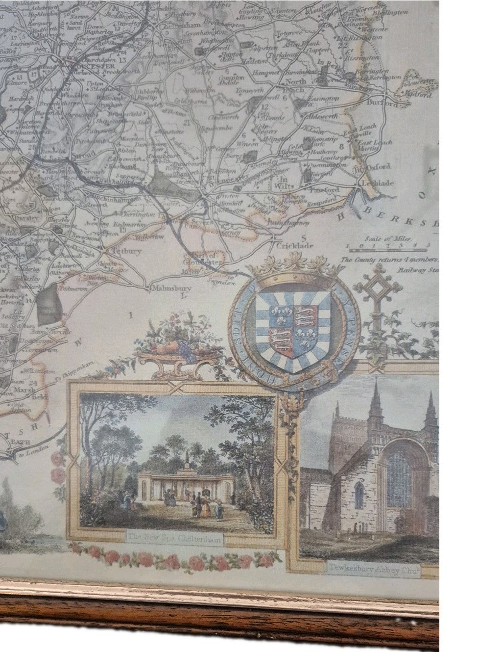 Framed Map Of Gloucester7