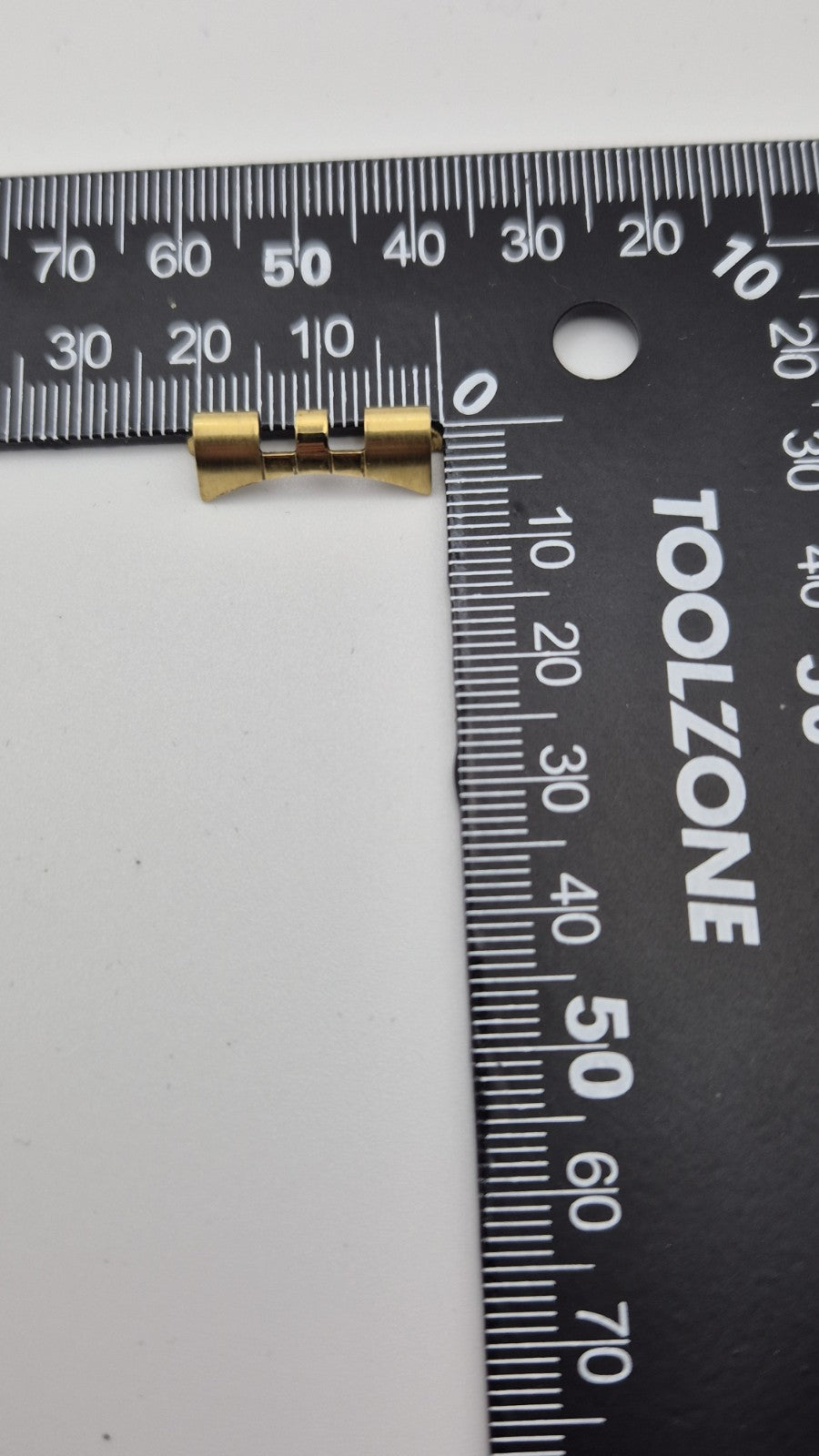Vintage Bulova Gold Plated Watch Band Bracelet  End Links 20mm0
