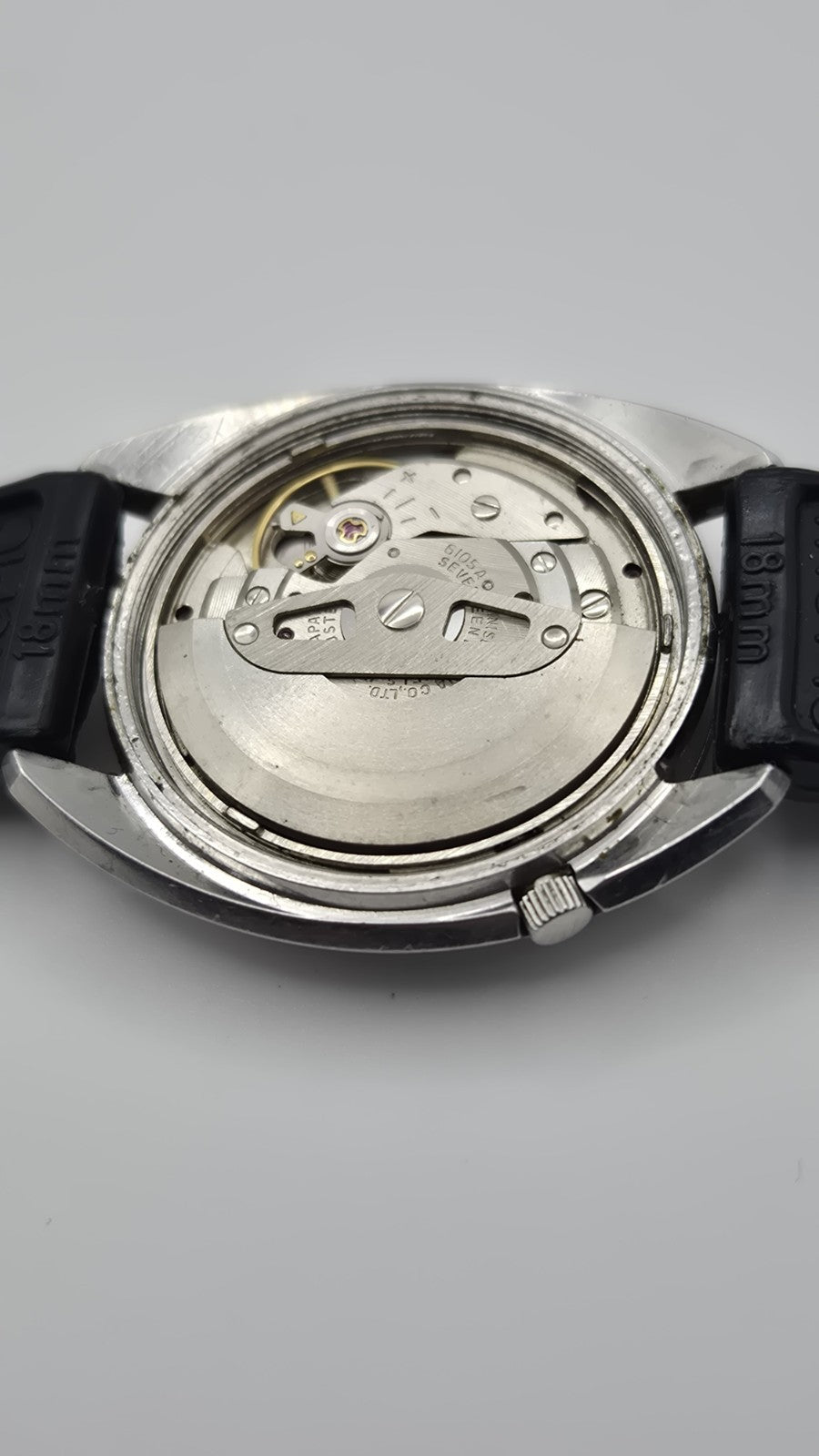 VINTAGE 60's SEIKO AUTOMATIC 6105-6009 MEN'S WATCH Captain Willard Movement Rare22