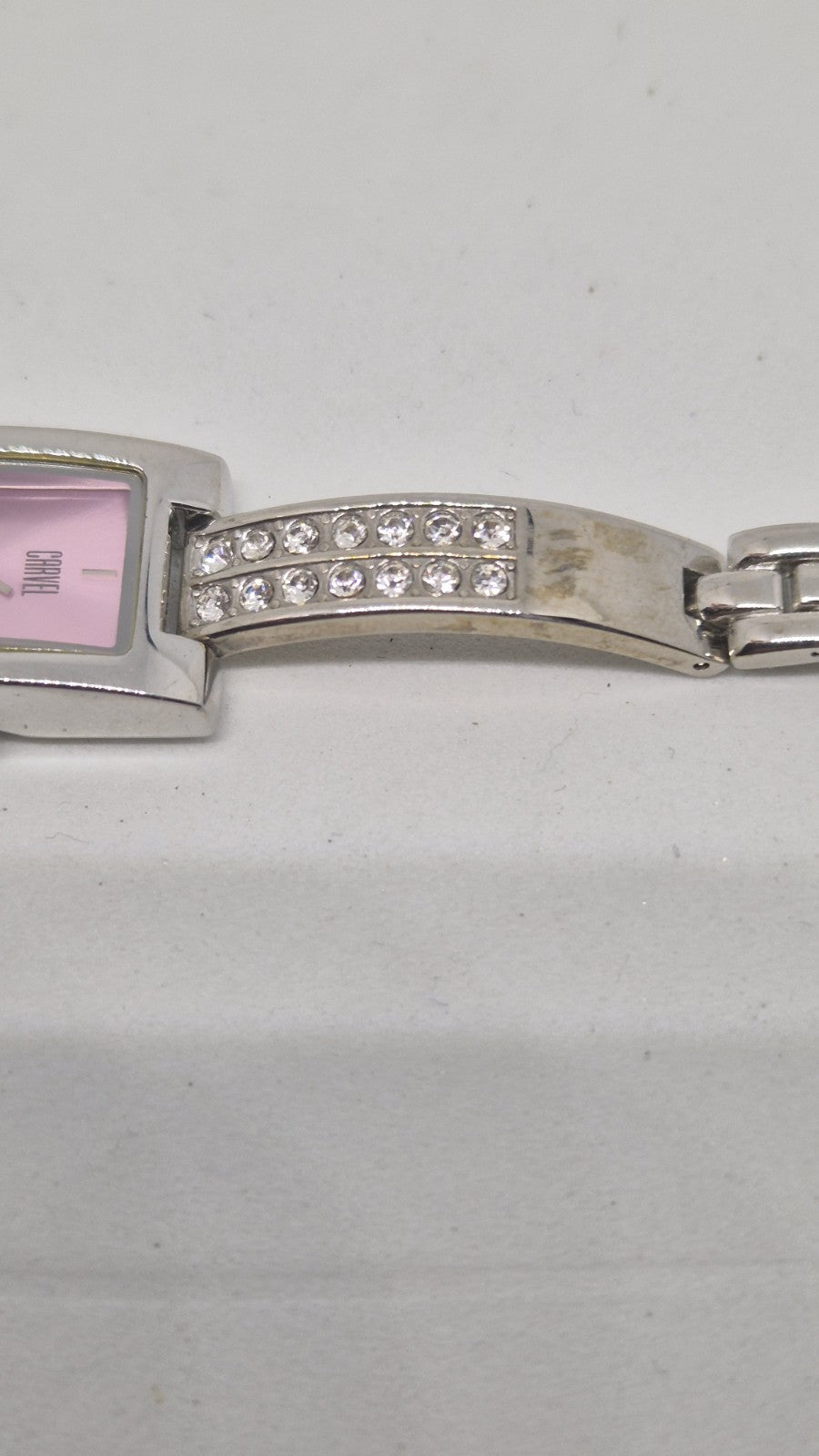 Carvel Ladies Pink Gem Watch8