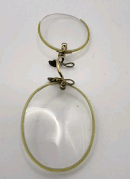 Vintage Glasses Spectacles Pince Nez 1900s Antique Gold Tone9