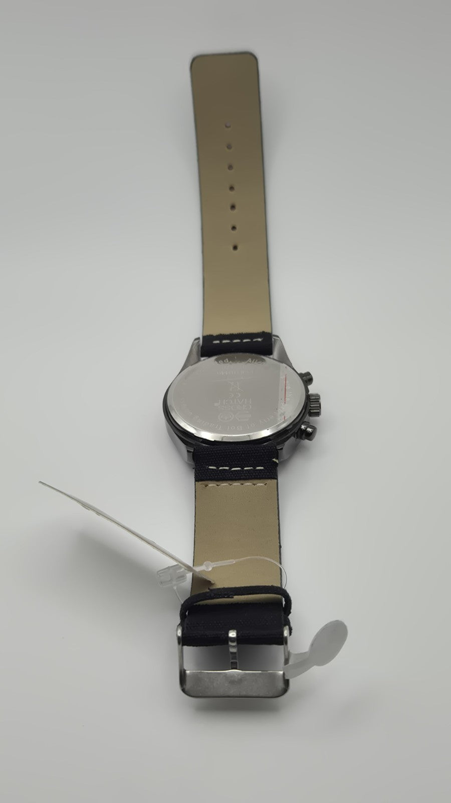 Crosshatch Men's Quartz Watch with Analogue Display and Black Strap10