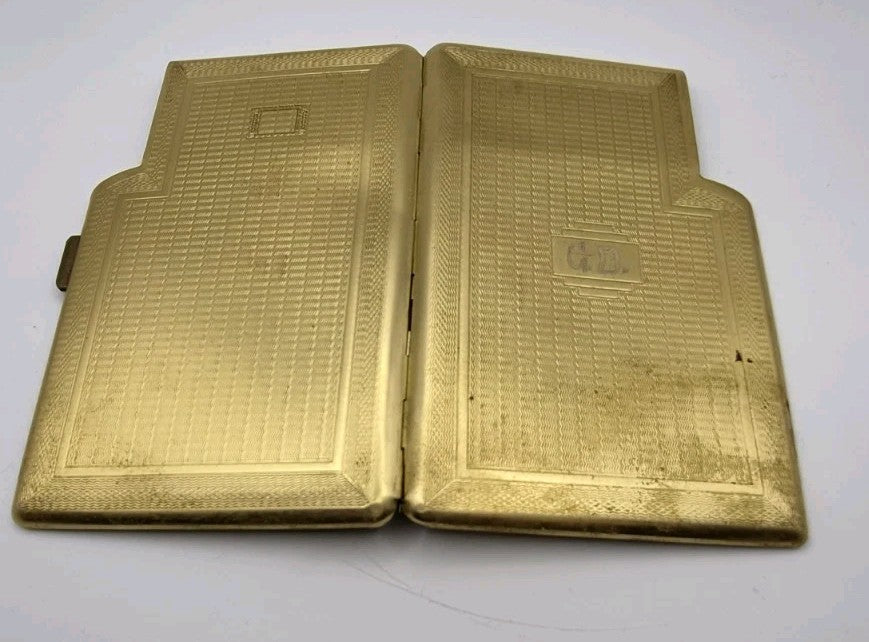 vintage gold-toned metal  cigarette case2
