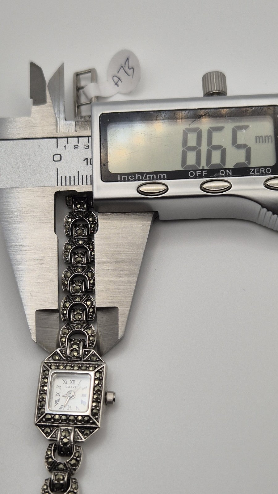 Carvel stainless steel ladies' watch with model number 97064116