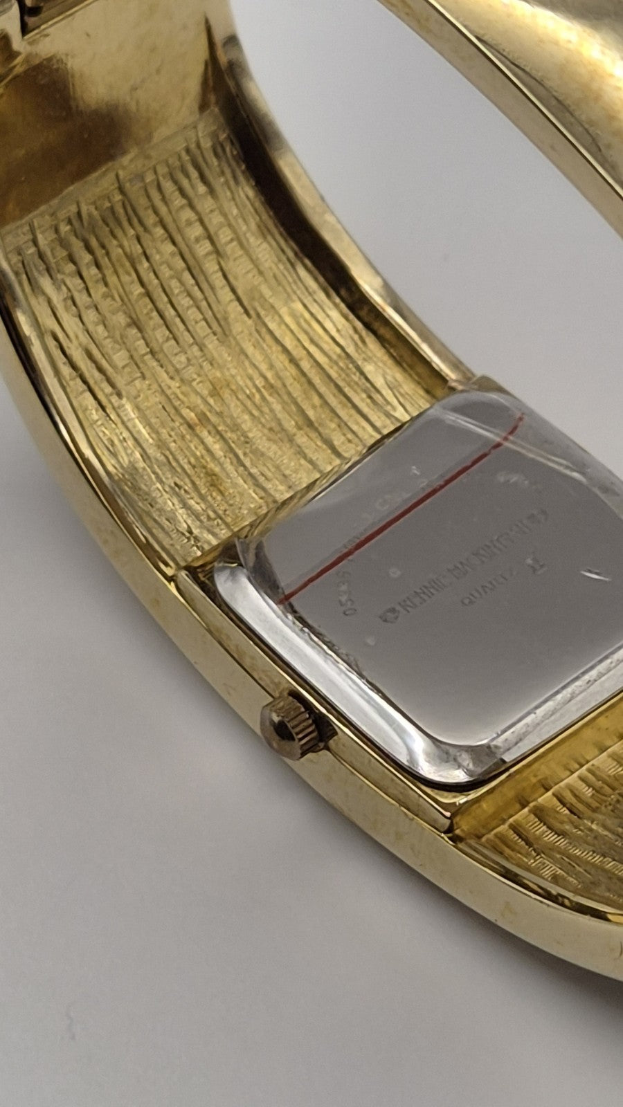 Vintage Ladies  Charles Rennie Mackintosh Gold Tone Enamel Bangle Watch12