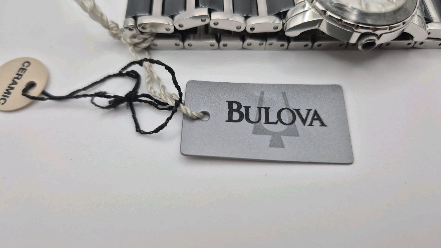 Bulova Diamond 98P122 women's watch featuring a white motherofpearl dial,...7