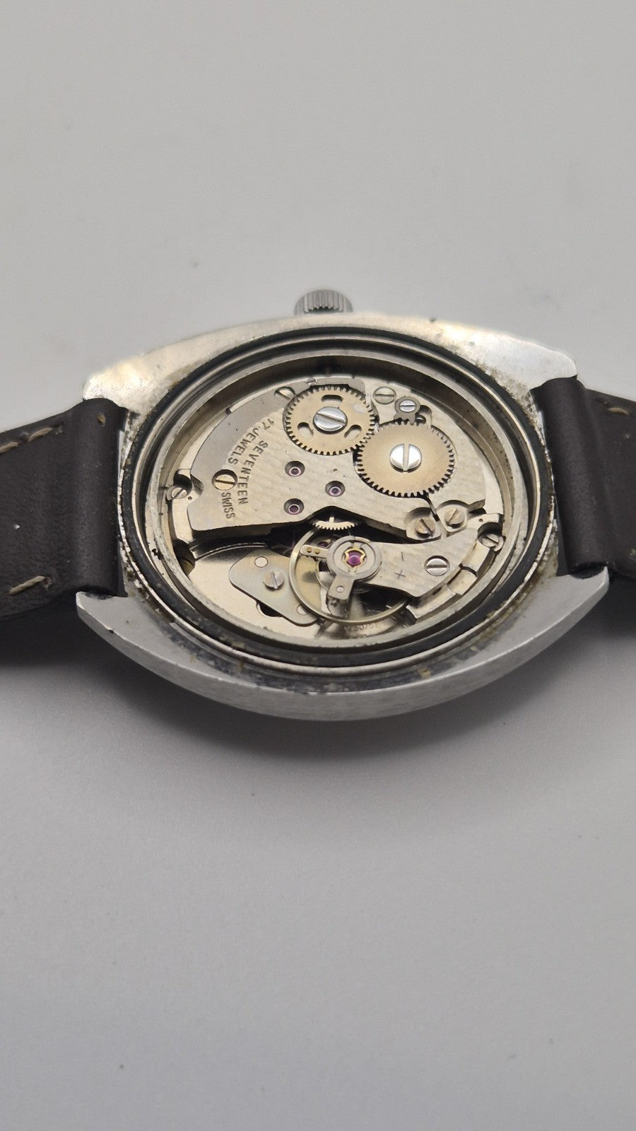 Vintage Everite 17 Jewels Incabloc Swiss Made Mens Mechanical Watch18