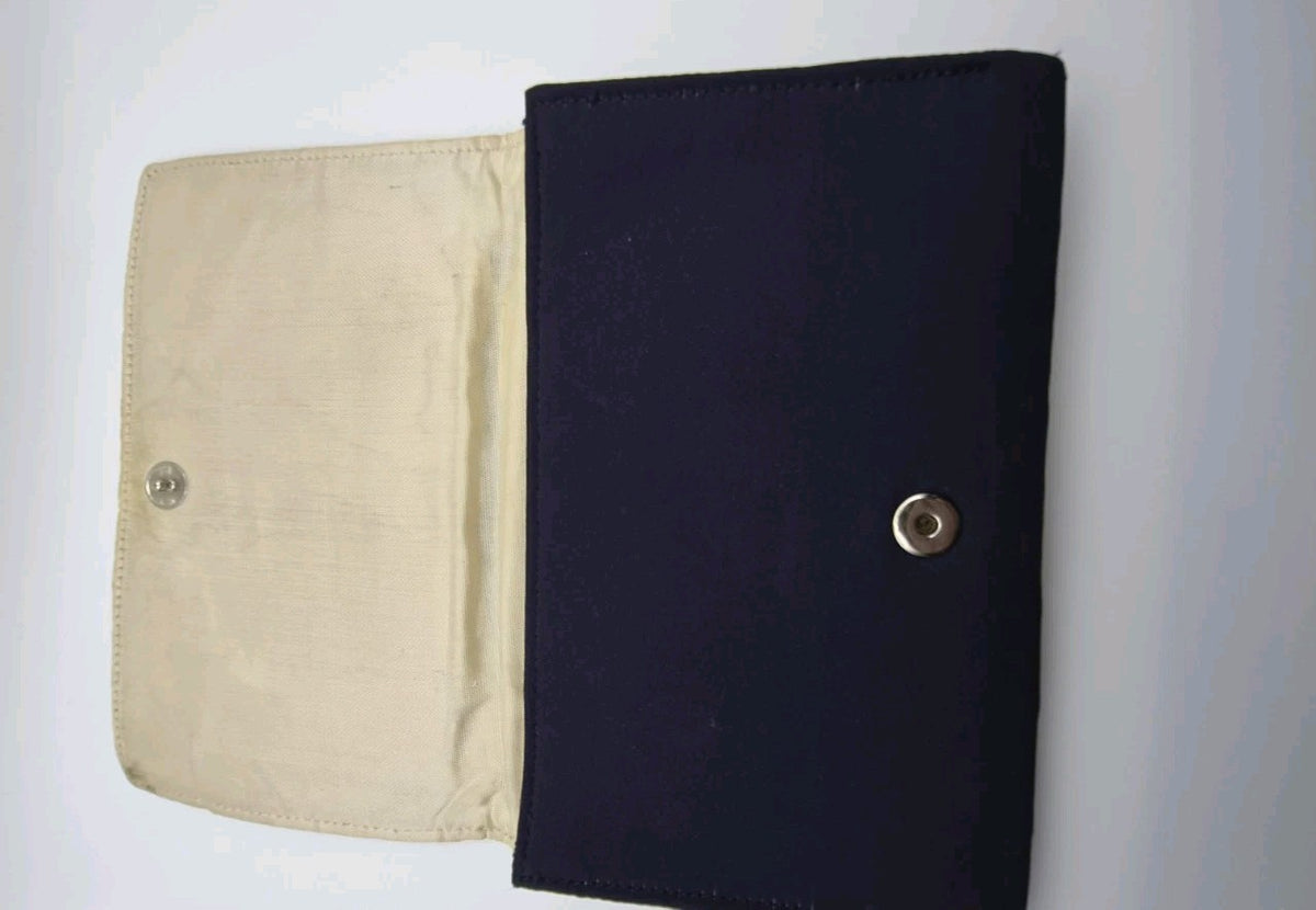 Vintage  1940s British Evening Clutch Bag With Mirror And Purse3