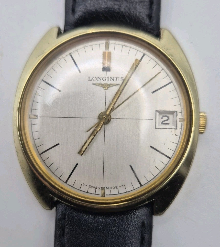 Longines   Crosshair Dial Hand Wind Watch0