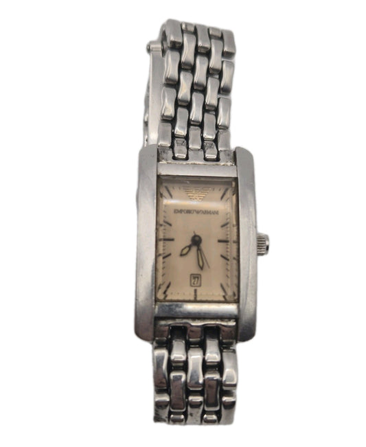 Emporio Armani AR-0126 Silver Tone Quartz Analog Casual Wristwatch0