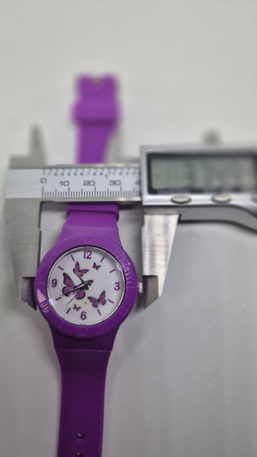 Pink Silicon Rubber Strap Butterfly Dial Watch Wrist15