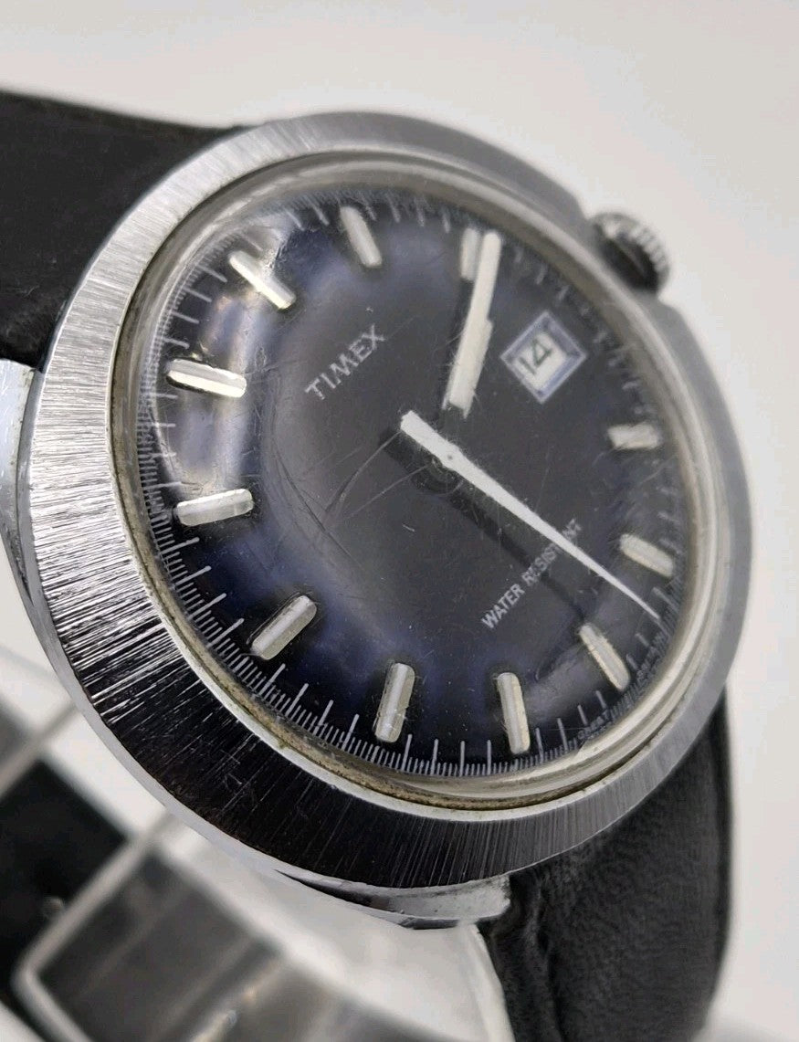 Vintage Timex Watch. Gents. Oval Case. Mechanical. Working1