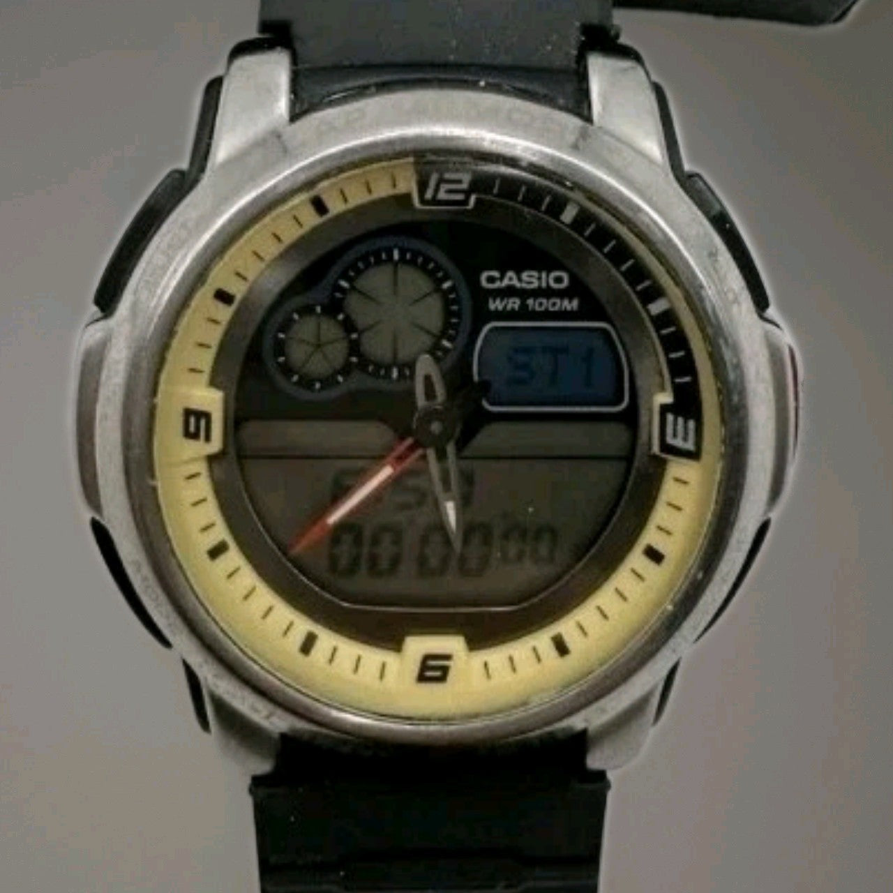 Casio AQF-102W Ana Digi World Time Thermometer Men's Digital Watch 6