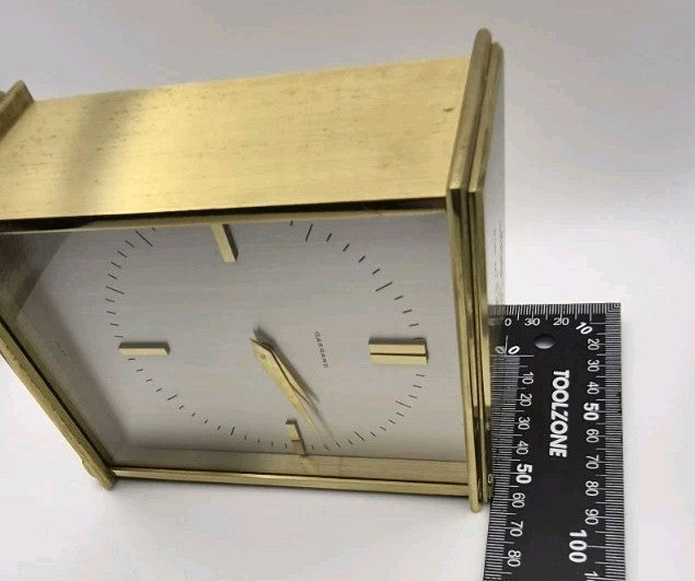 Garrard mechanical 1979 presentation brass cased mantle clock - Working9