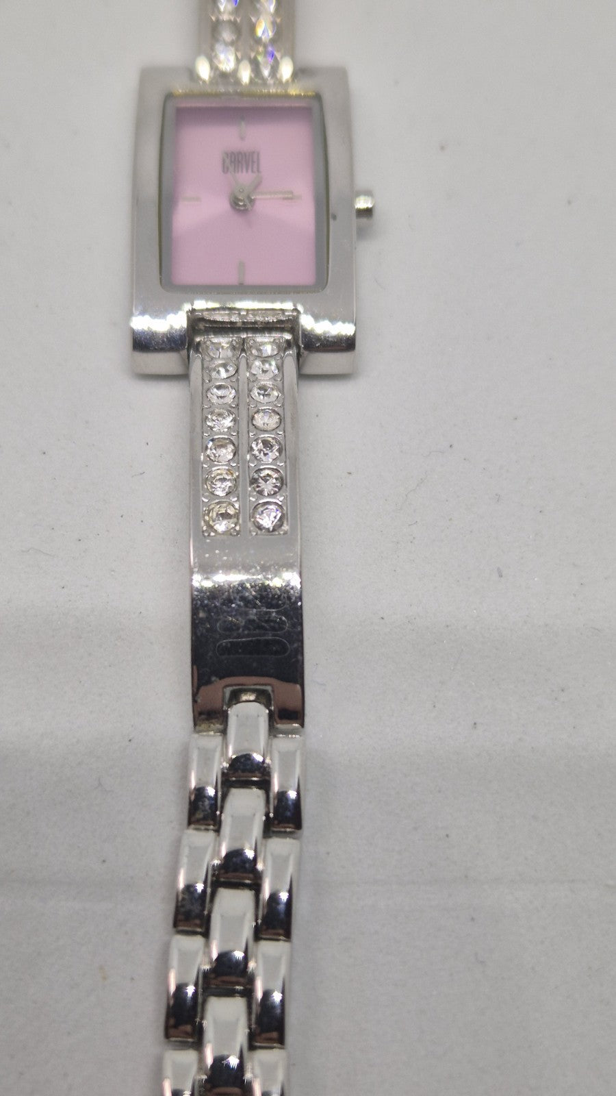 Carvel Ladies Pink Gem Watch4