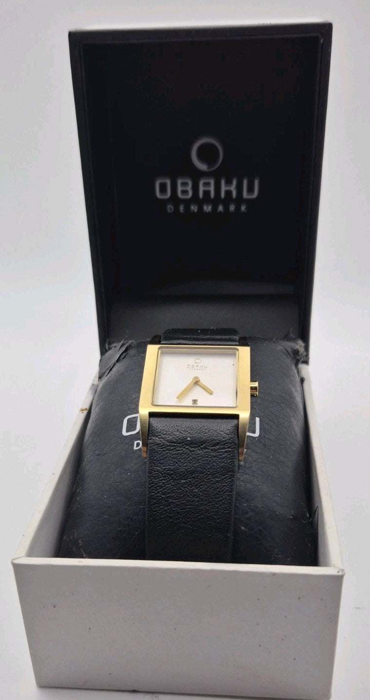 Obaku Harmony quartz Ladies wristwatch Model V113LGIRB With a gold tone...2