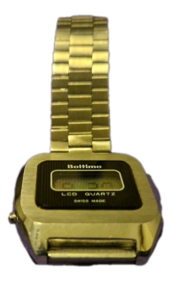 Vintage Men's LCD Quartz Beltime Watch Co. LTD 1980's Working . Excellent...3