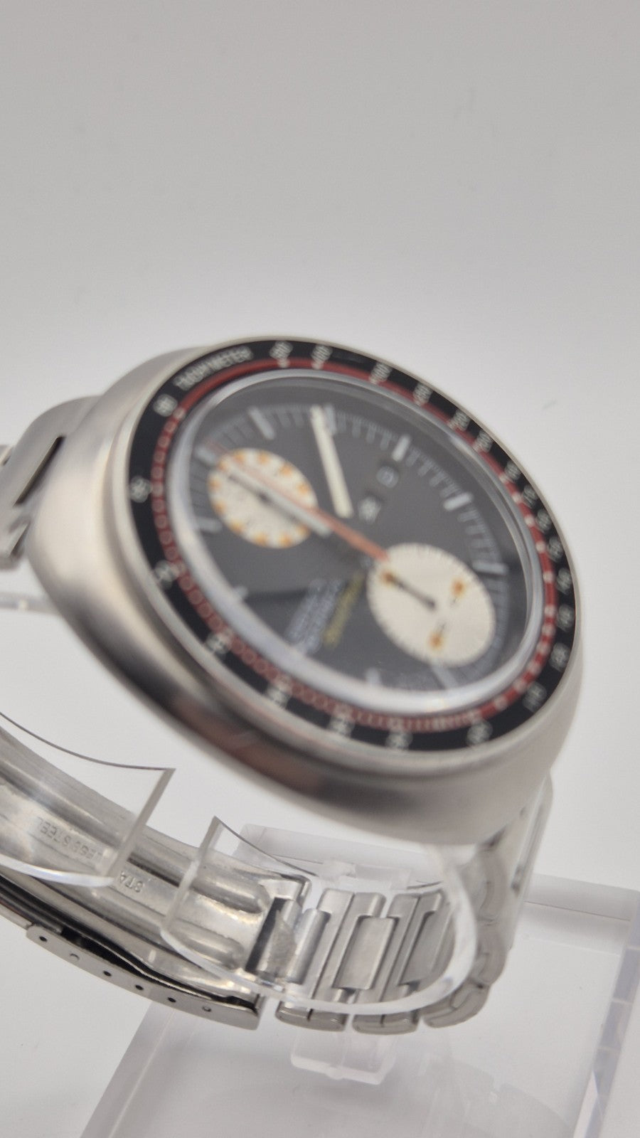 SEIKO 6138-0011 UFO Automatic Chronograph Watch Vintage Men's Black Dial 4