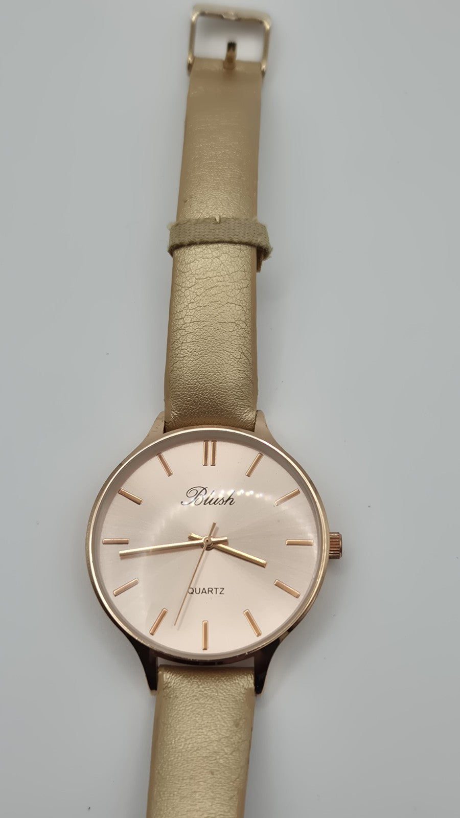 BLUSH LADIES QUARTZ WATCH Rose gold face and gold strap14