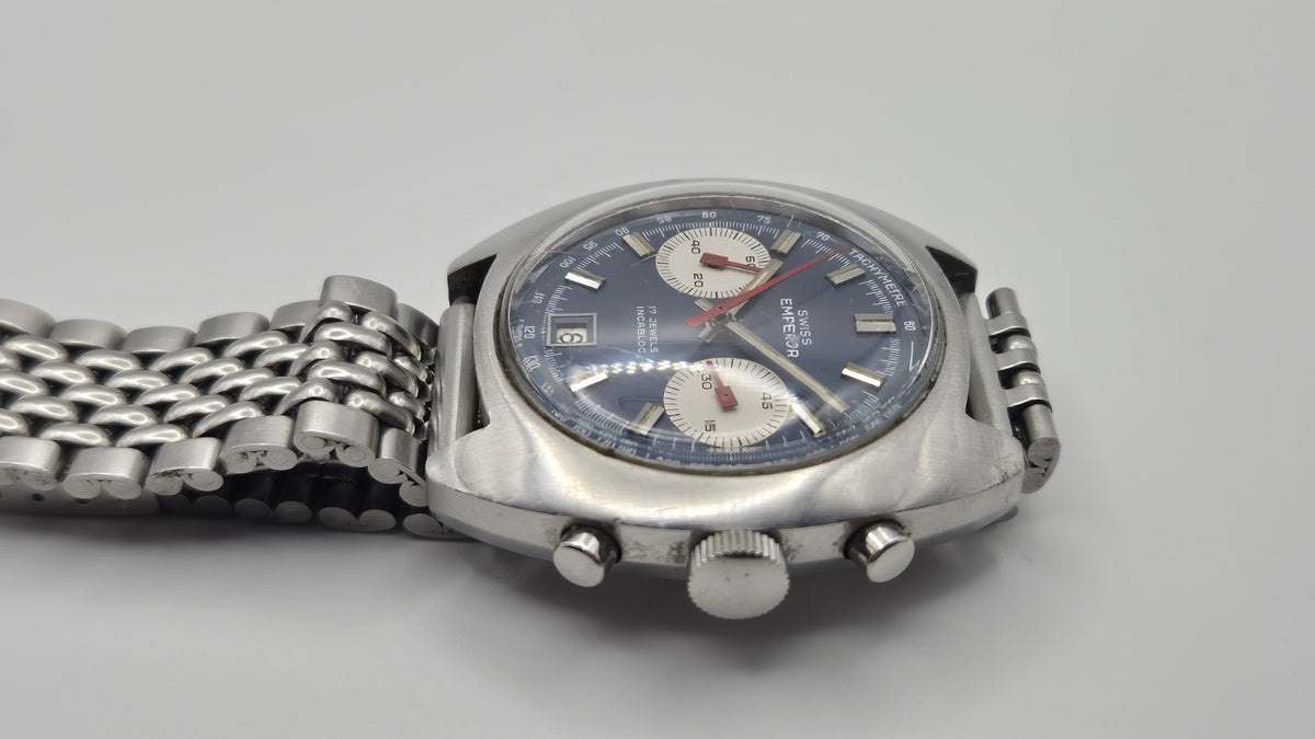 Swiss Emperor   Chronograph Watch. Valjoux 7734 Hand wind movement11