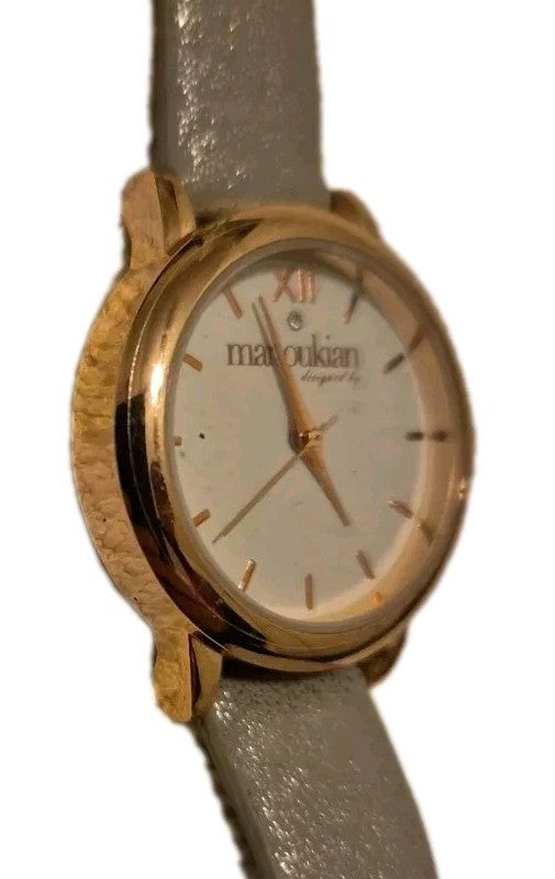 Manoukian SilverGray Glitter Wristwatch2