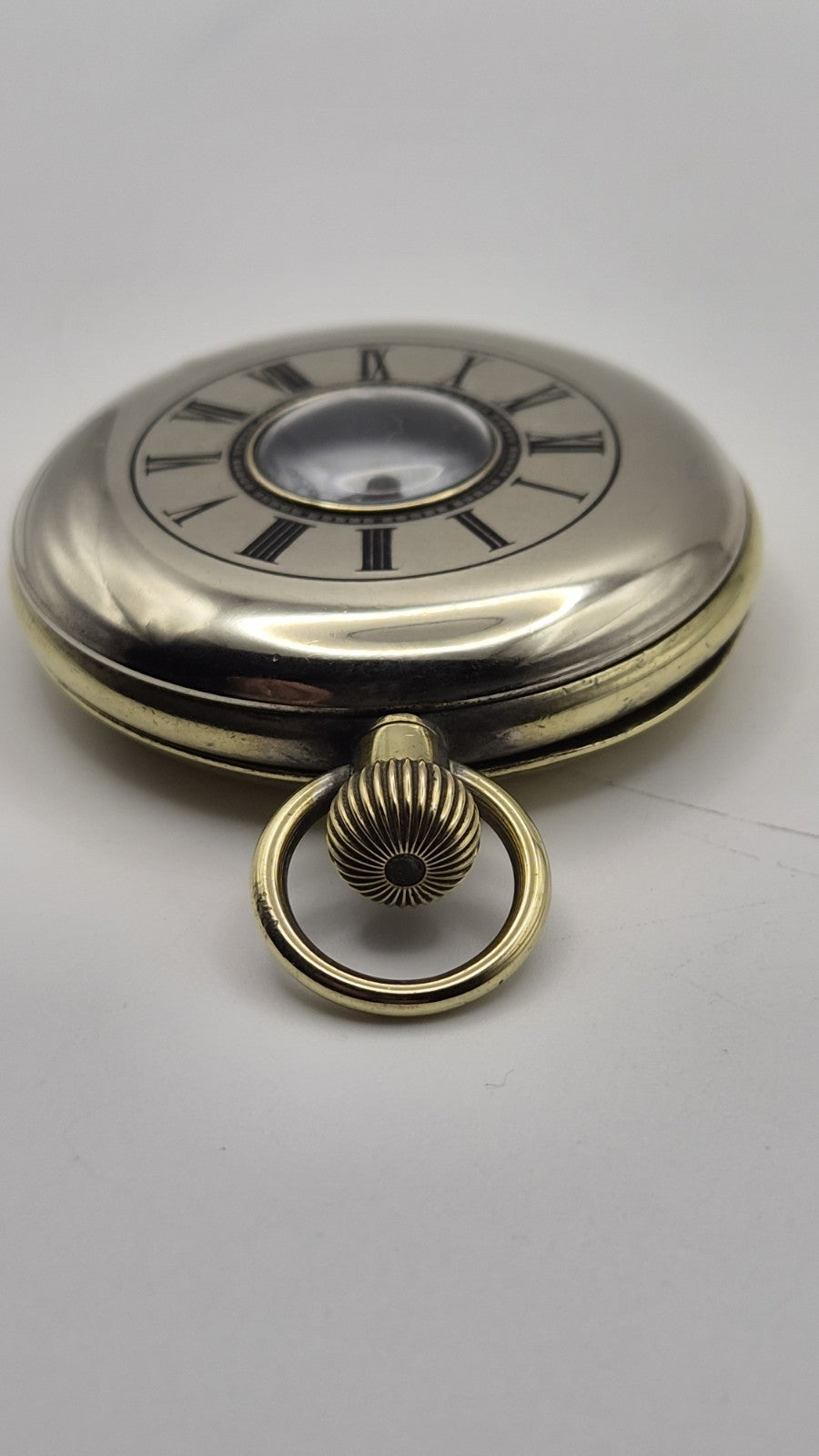 vintage Medana half-hunter pocket watch Working5