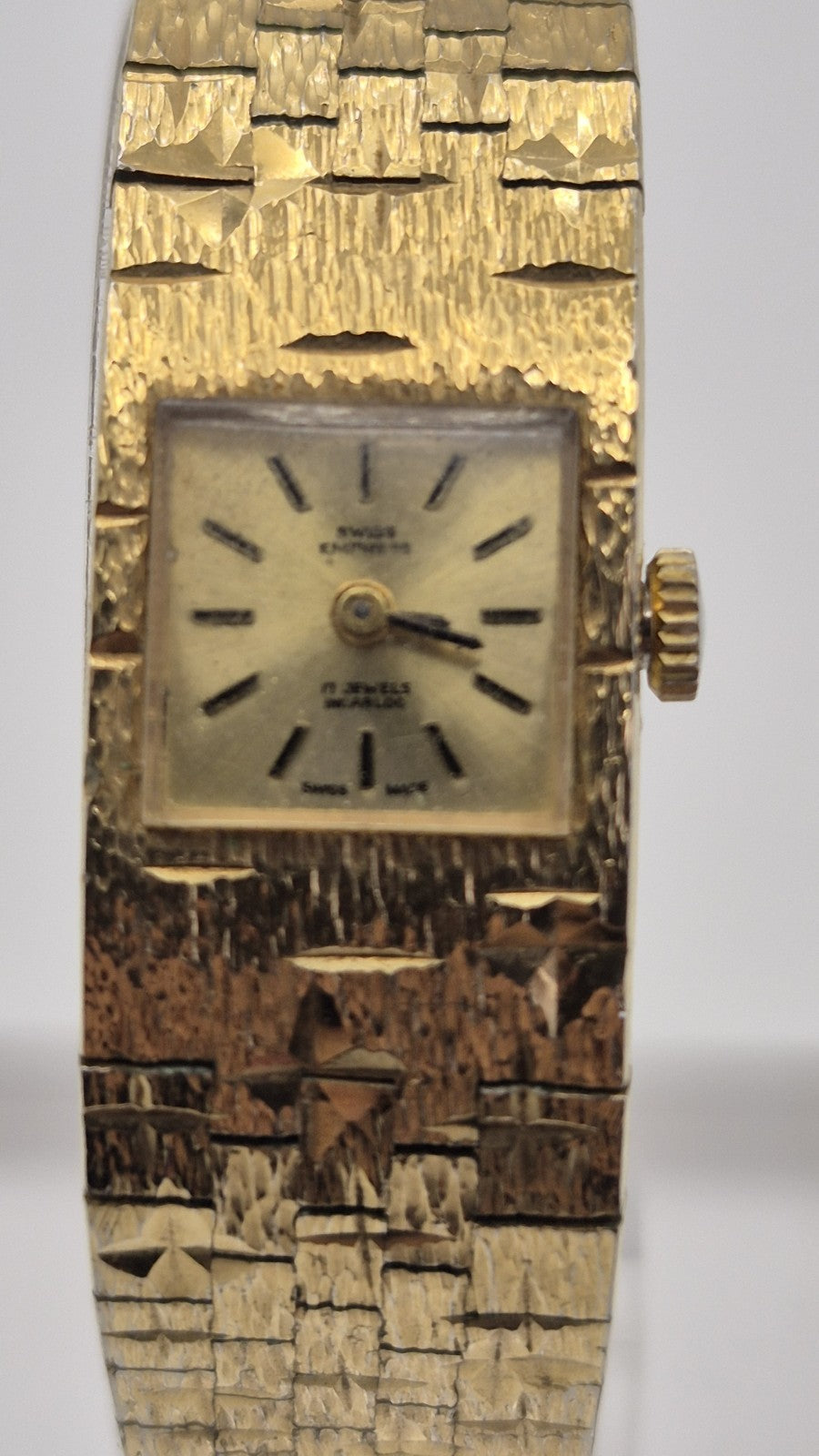 Vintage Swiss Empress ladies' cocktail 17 Jewels Mechanical watch9
