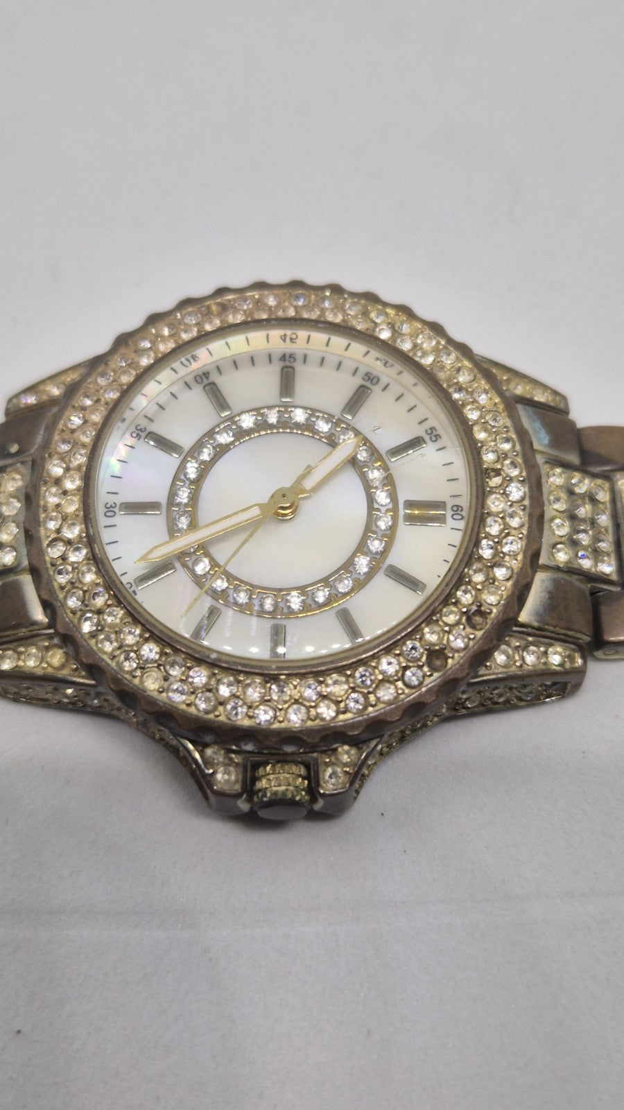Gold tone womens fashion wrist watch2