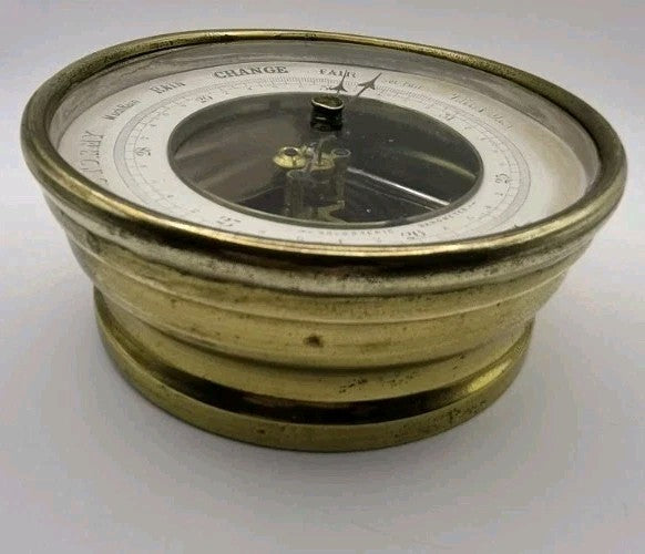 antique brass barometer byA. Robertson & Son, Wick6