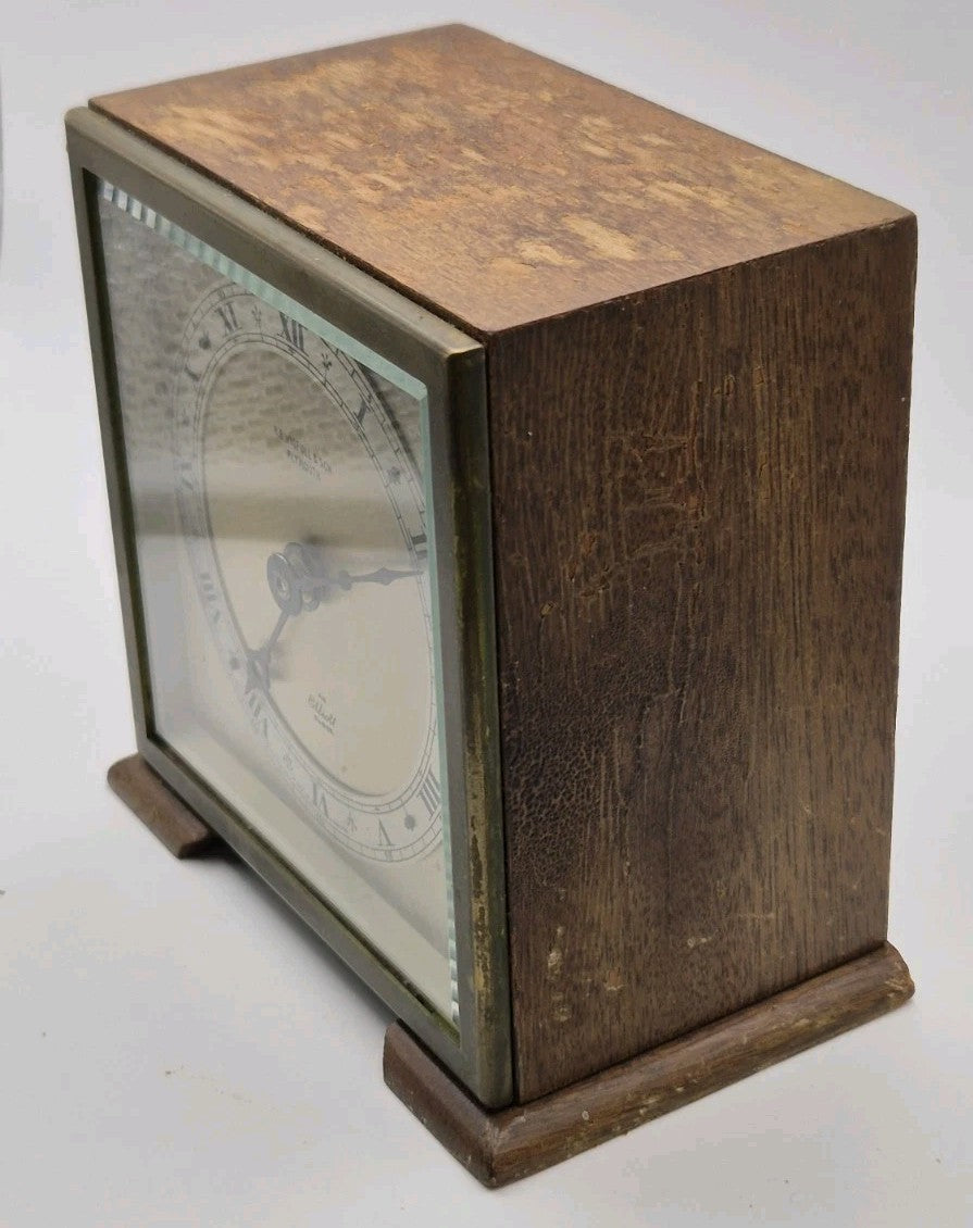Elliott Of London Wood Cased Mantel Clock In Working Order6