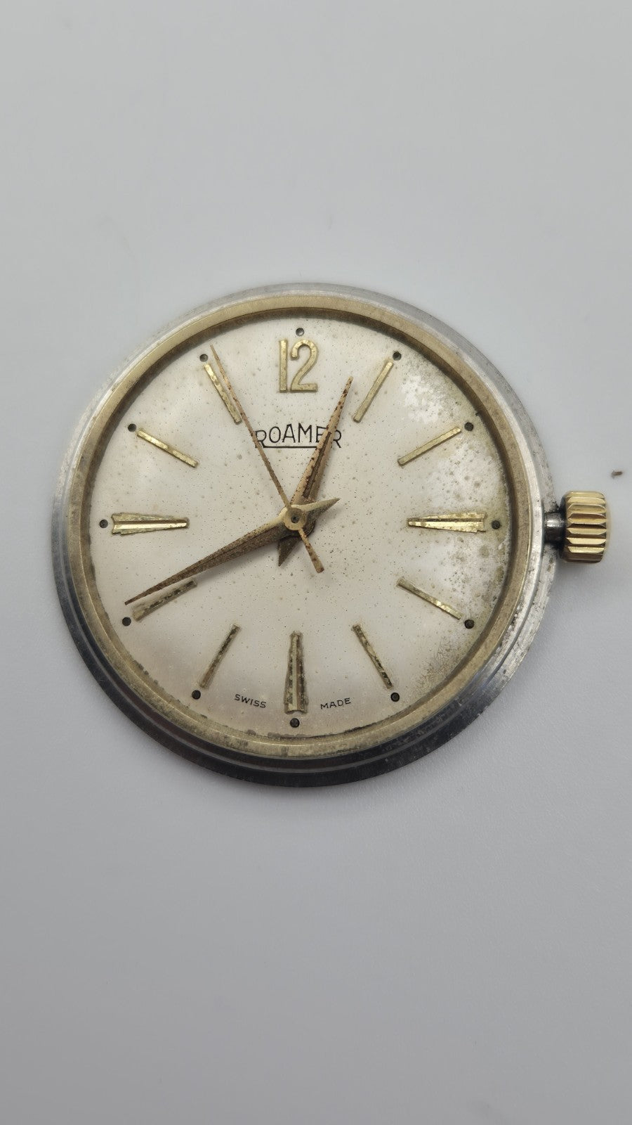 Roamer Gold Plated Men's Manual Vintage Swiss Watch   Working3