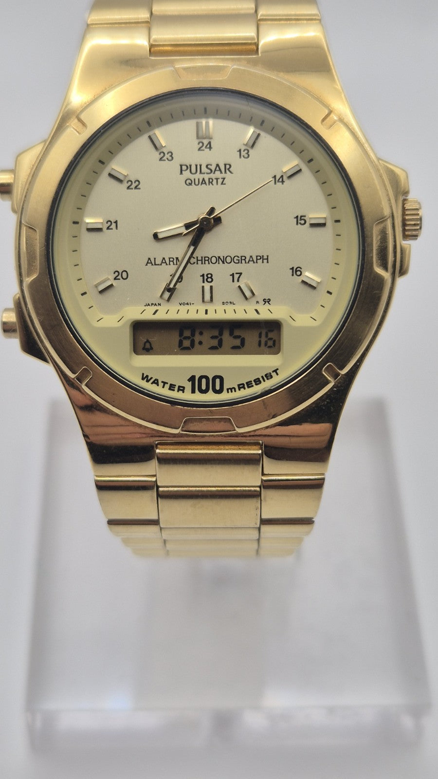 Vintage Men’s Pulsar Analog Digital Chronograph Watch V041-90300
