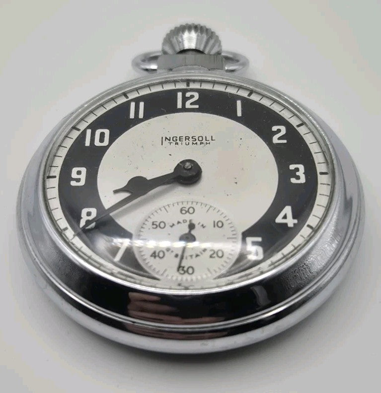 Vintage Ingersoll Triumph Pocket Watch | Made in Great Britain | Working1