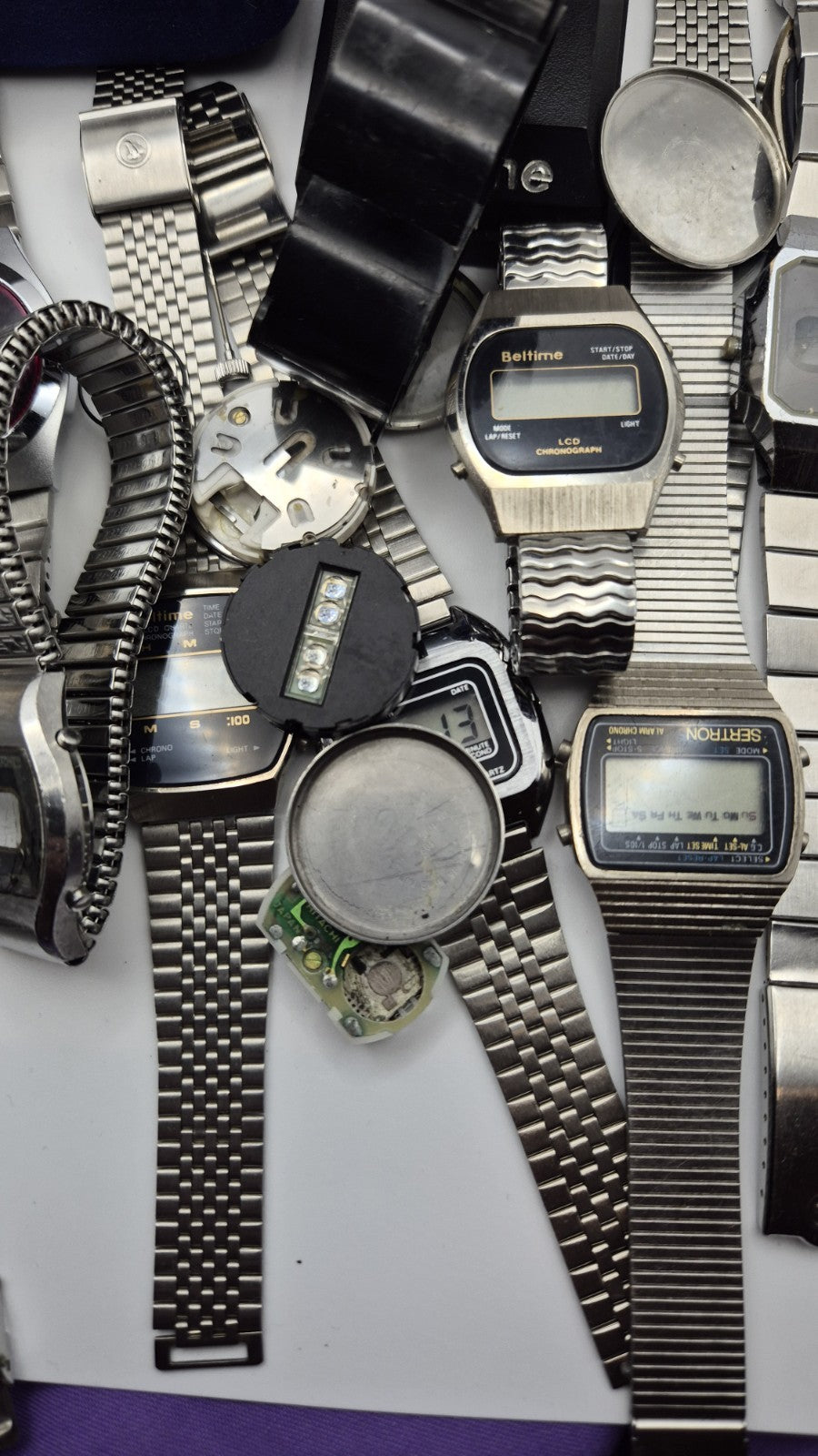 vintage digital watch joblot spares8